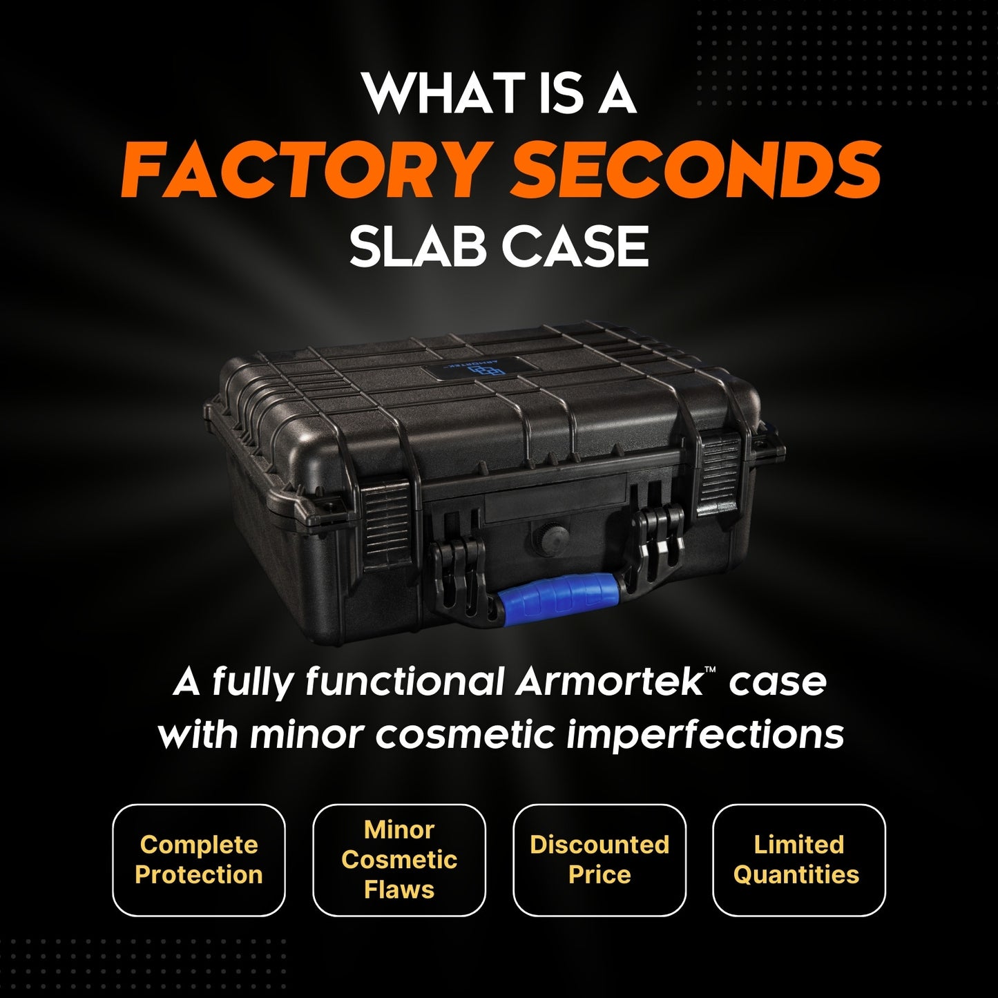 ⚠️ Z3 Pro Slab Case – Factory Seconds | 3-Row Storage for PSA, BGS, SGC | Cosmetic Blemishes Only
