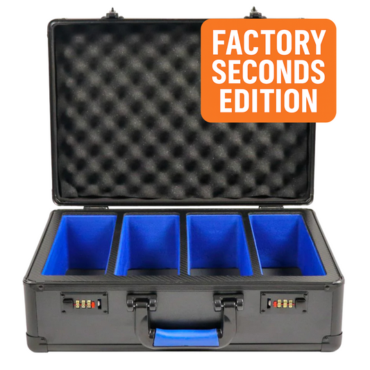 ⚠️ Z4 Trader XL+ Slab Case – Factory Seconds | 4-Row Storage for PSA, BGS, SGC | Cosmetic Blemishes Only